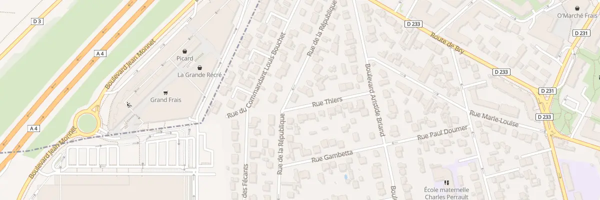 Plan du 22 Rue de la République à Villiers-sur-Marne
