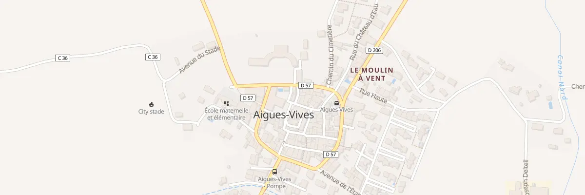 Plan du 1 Pl de l’Eglise à Aigues-Vives