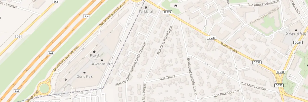 Plan du 33 Rue de la République à Villiers-sur-Marne