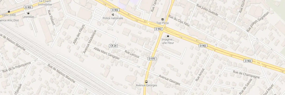 Plan du 24 Rue Aristide Briand à Gagny