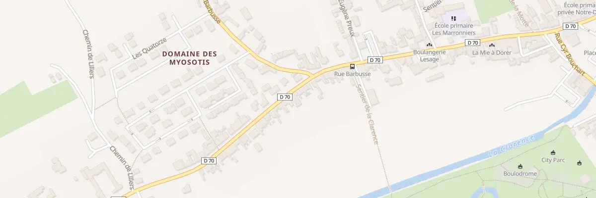 Plan du 297 Rue Gambetta à Lapugnoy