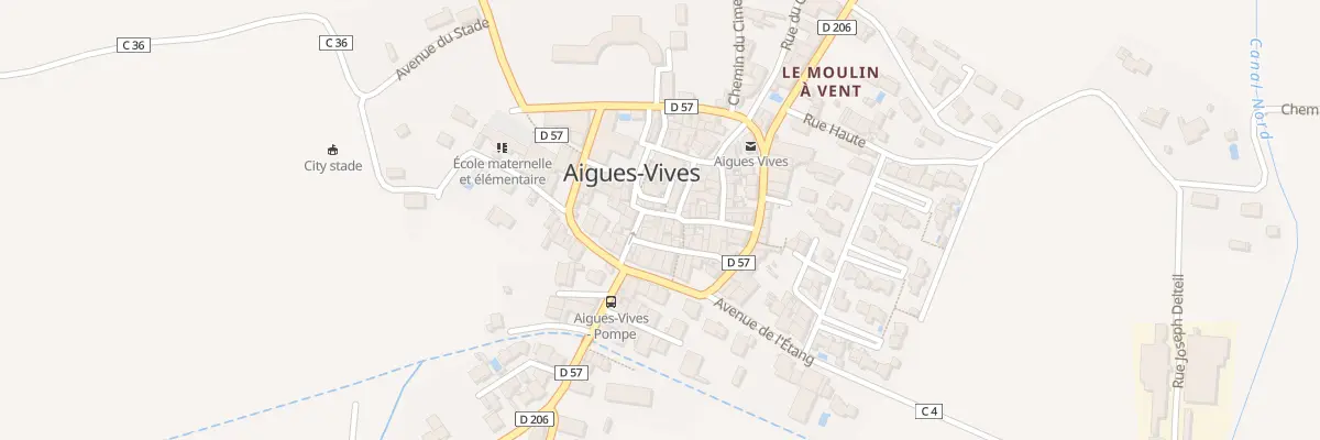 Plan du 7 Rue Alphonse Daudet à Aigues-Vives