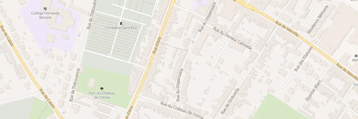 Plan du 32 Rue du Dispensaire à Hazebrouck