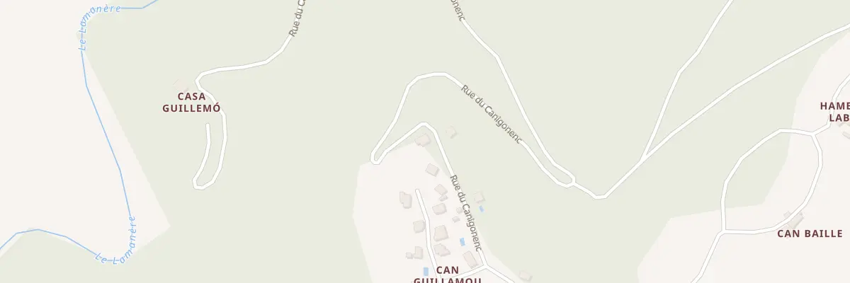 Plan du 134 Can Guillamo à Serralongue