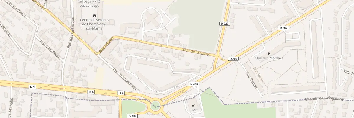 Plan du 15 Rue de la Gaîté à Champigny-sur-Marne