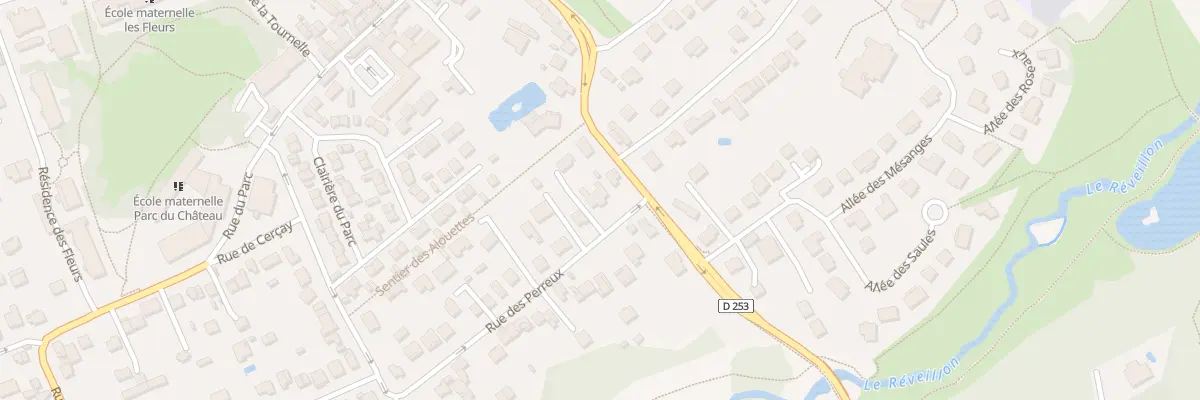 Plan du 4 Che des Perreux à Villecresnes