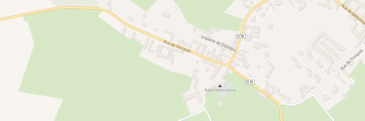 Plan du 597 Rue de Tincques à Villers-Brûlin