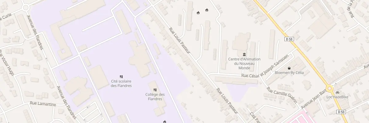 Plan du 55 Rue Louis Pasteur à Hazebrouck