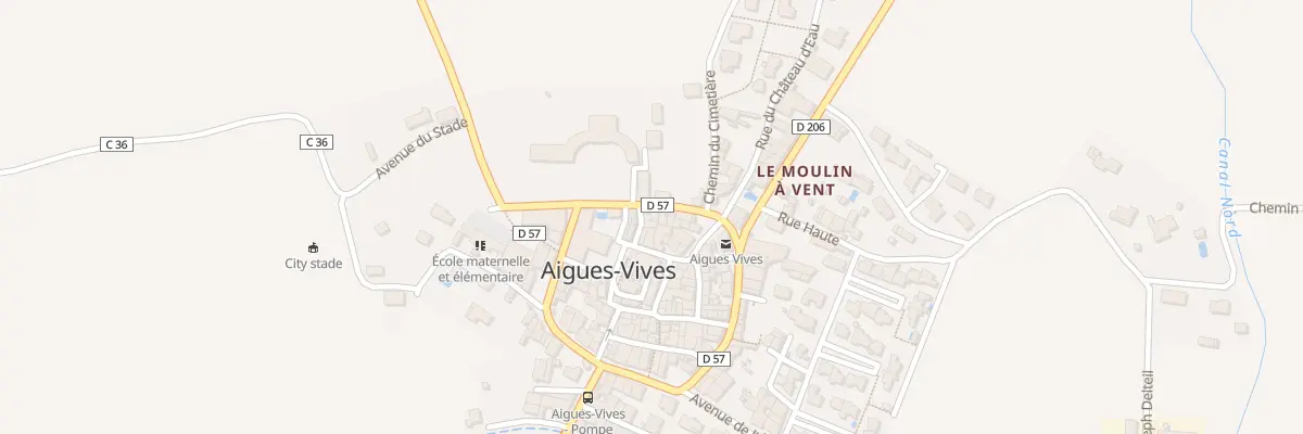 Plan du 7 Av de l’Amiral Gaydé à Aigues-Vives