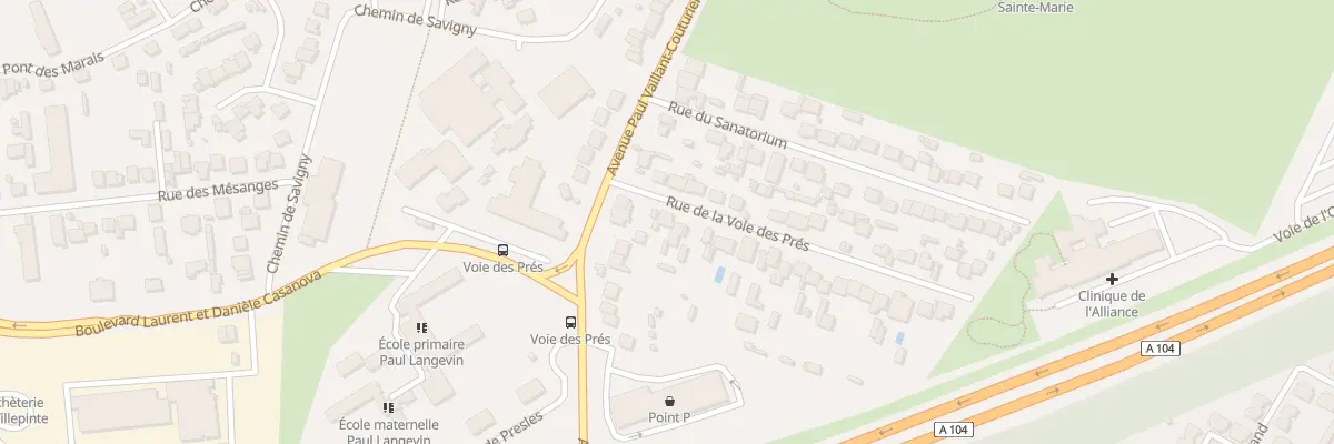 Plan du 6 Rue de la Voie des Prés à Villepinte