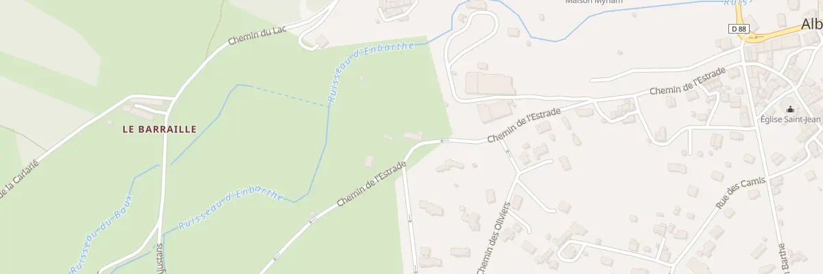 Plan du 2 Che de l’Estrade à Albine
