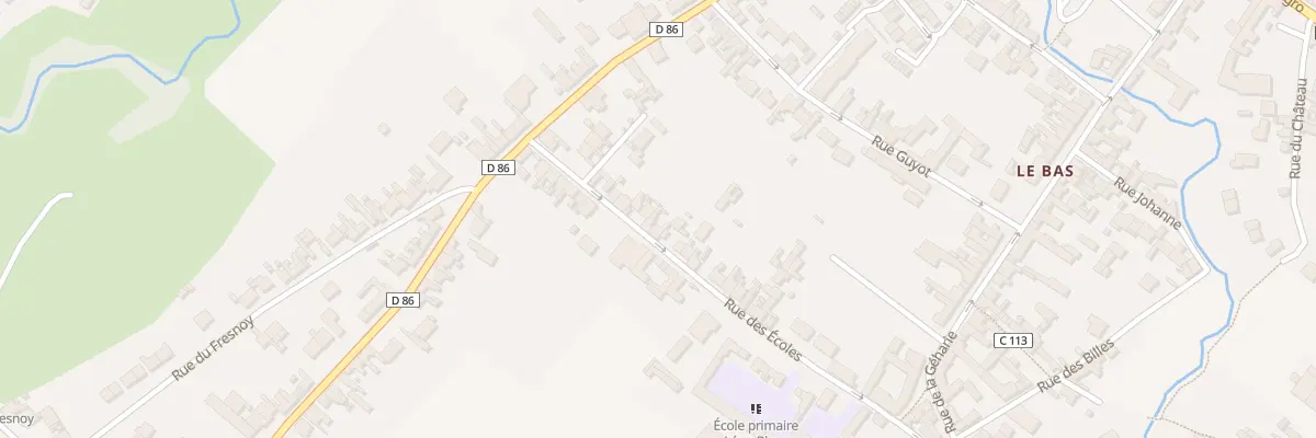 Plan du 25 Rue des Ecoles à Houdain