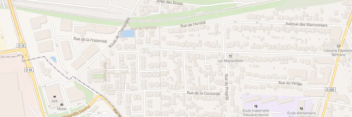 Plan du 61 Av Mal de Lattre de Tassigny à Villiers-sur-Marne