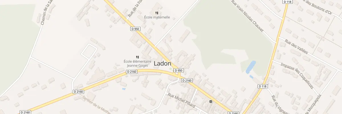 Plan du 64 Pl de la Mairie à Ladon