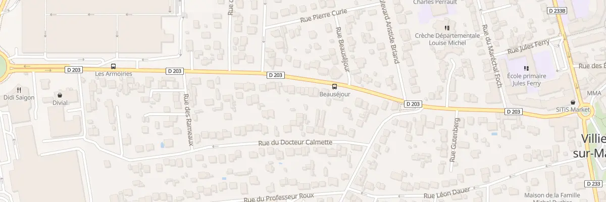 Plan du 92 Rue Jean Jaurès à Villiers-sur-Marne