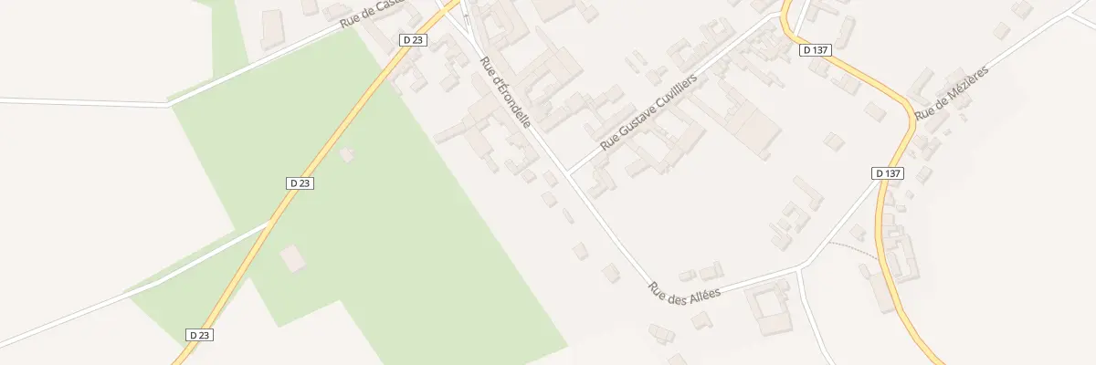 Plan du 18 Rue d’Érondelle à Démuin