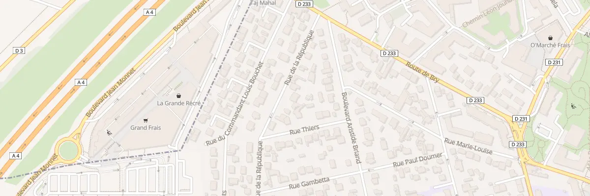 Plan du 30 Rue de la République à Villiers-sur-Marne