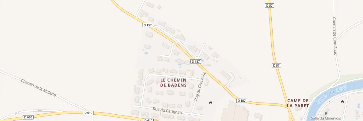Plan du 5294 Chemin de Badens à Marseillette