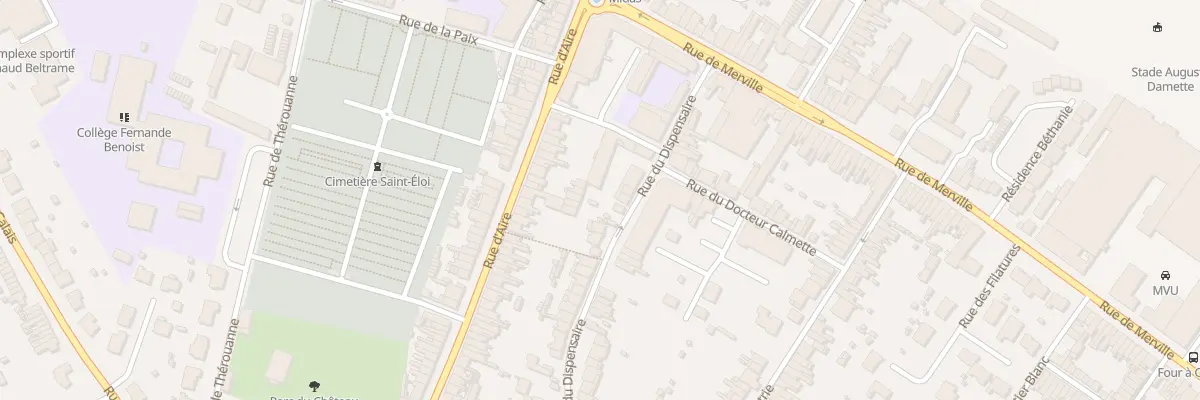 Plan du 16 Rue du Dispensaire à Hazebrouck