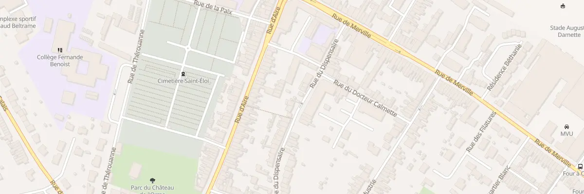 Plan du 20 Rue du Dispensaire à Hazebrouck