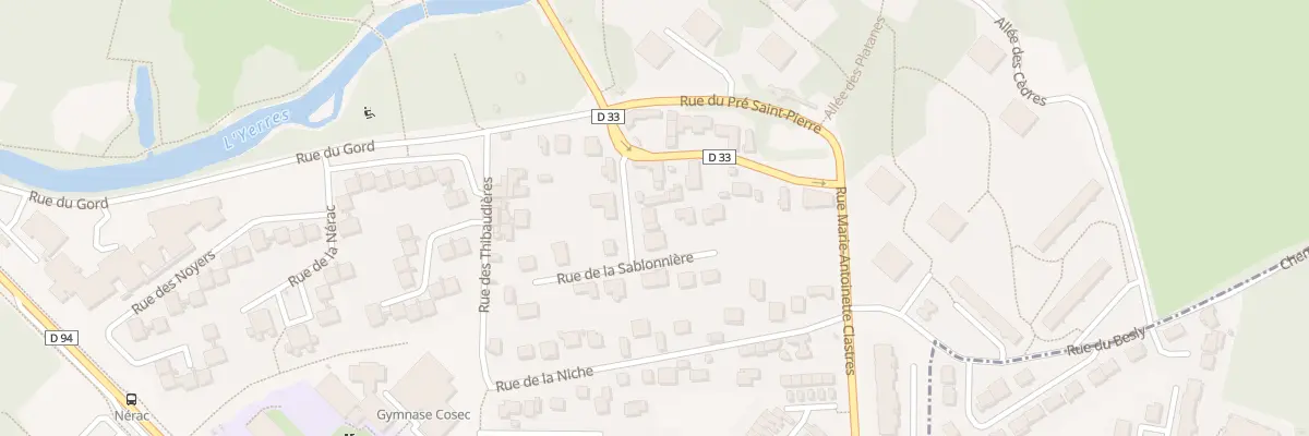 Plan du 1 Rue de la Sablonnière à Boussy-Saint-Antoine