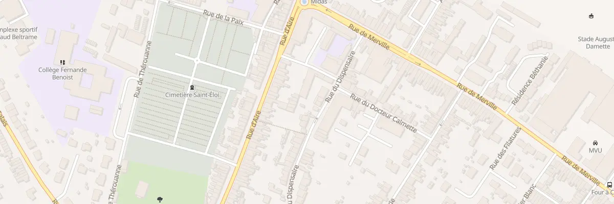 Plan du 14 Rue du Dispensaire à Hazebrouck