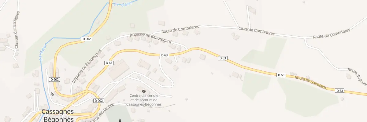 Plan du 5439 Cité Beauregard à Cassagnes-Bégonhès