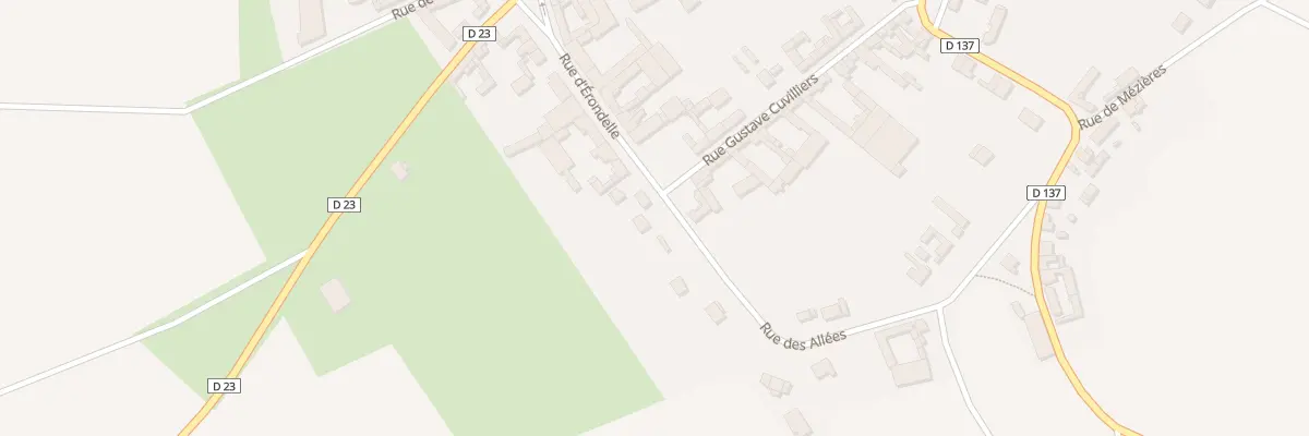 Plan du 2 Rue des Allées à Démuin