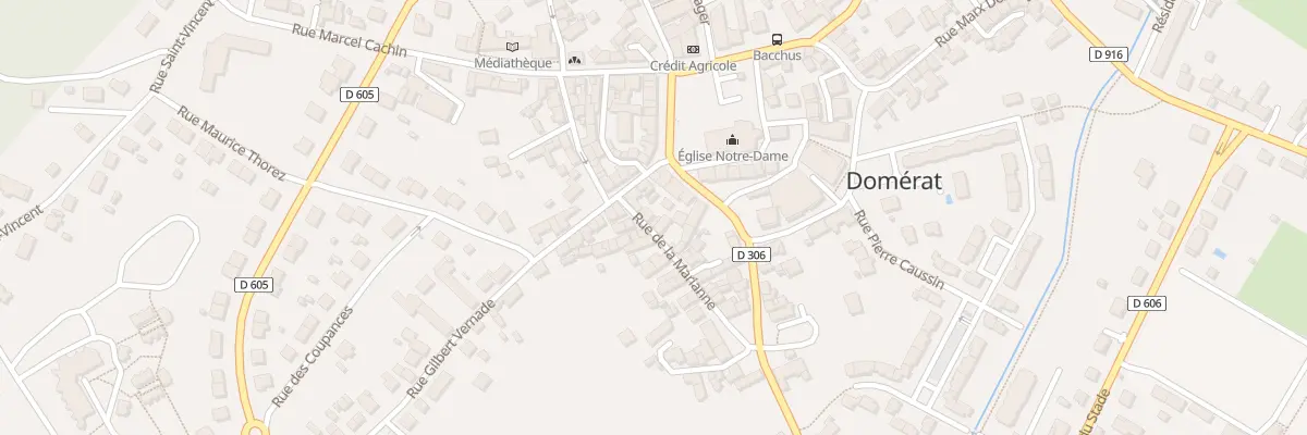 Plan du 16 Rue de la Marianne à Domérat