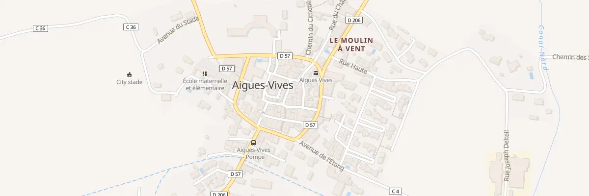 Plan du 7 Rue du Chateau à Aigues-Vives