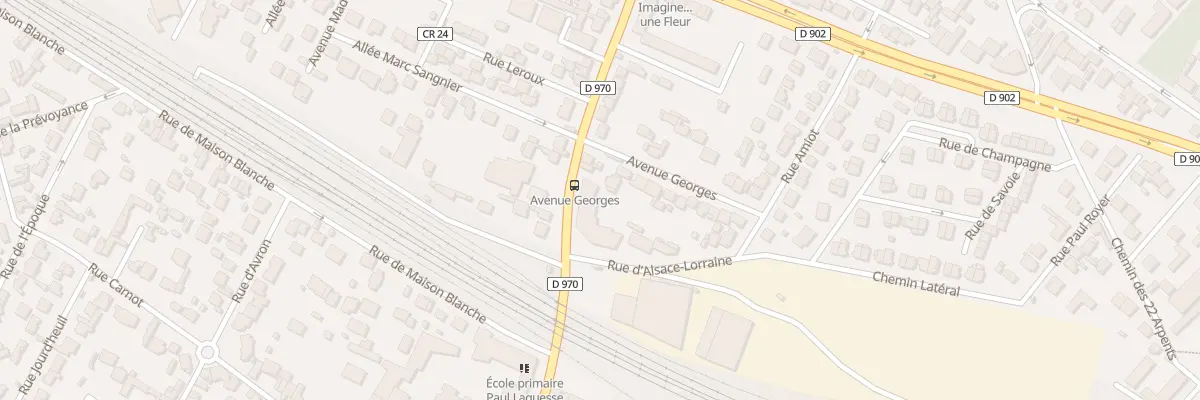 Plan du 25 Rue Aristide Briand à Gagny