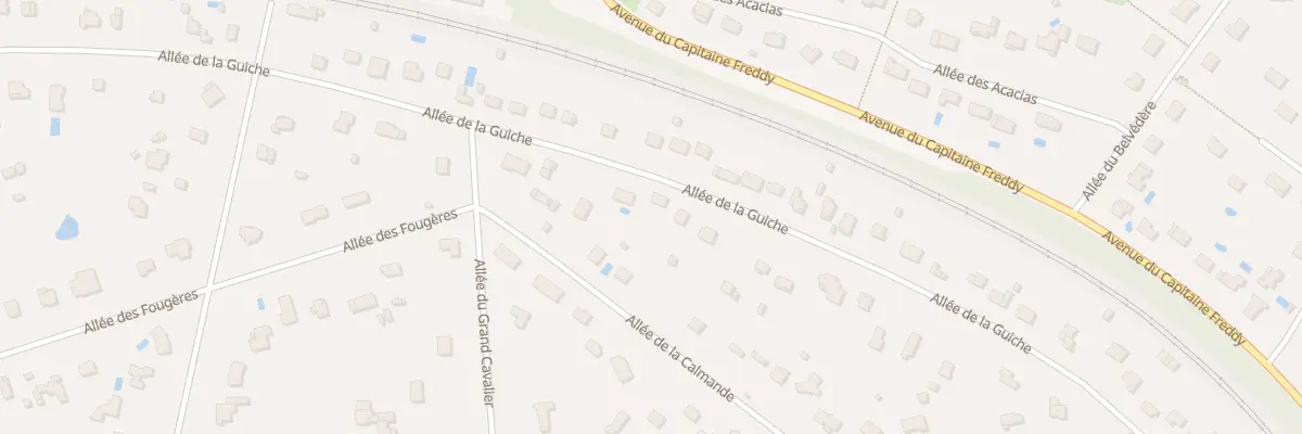 Plan du 43B All de la Guiche à Saint-Fargeau-Ponthierry