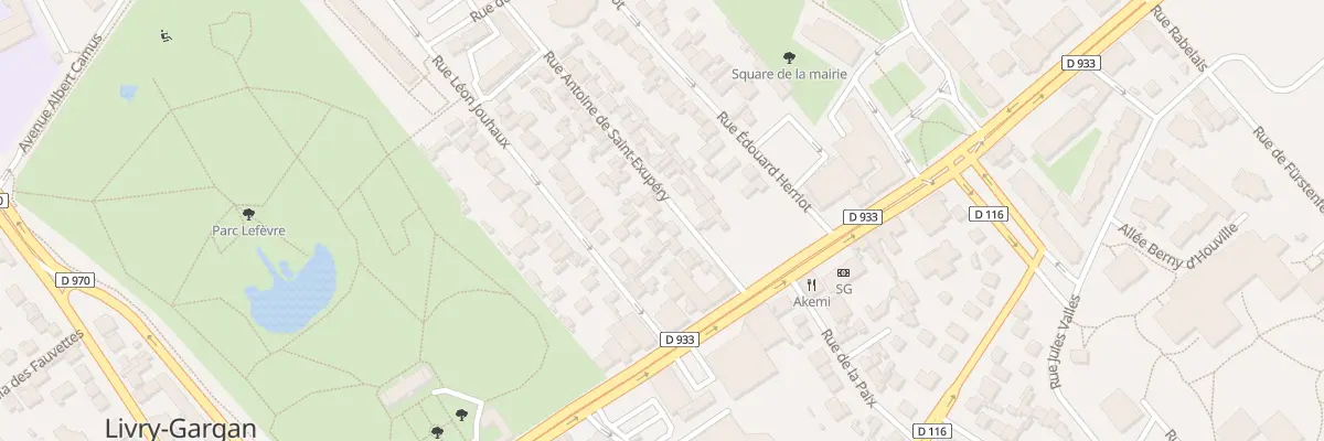 Plan du 13 Rue A de St Exupery à Livry-Gargan