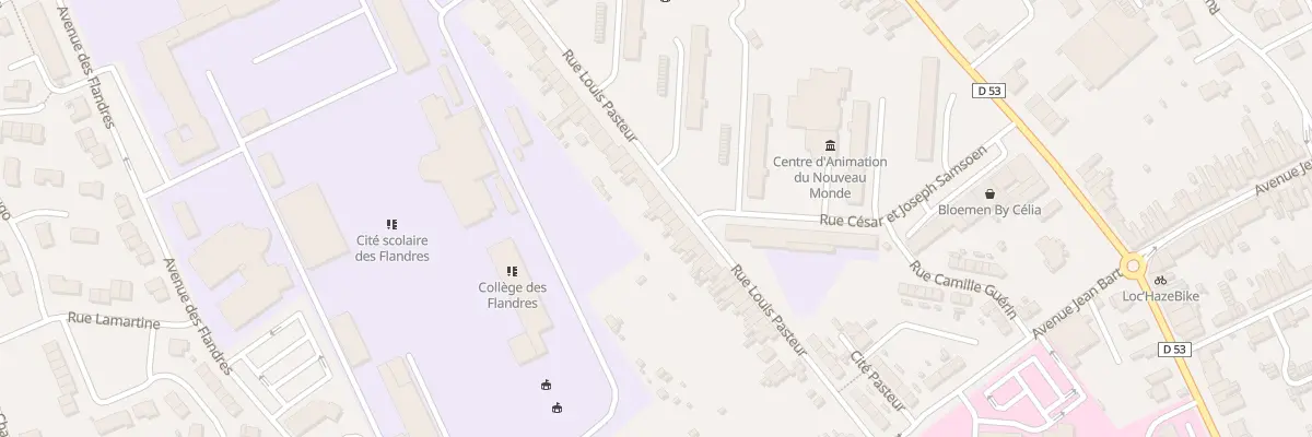 Plan du 45 Rue Louis Pasteur à Hazebrouck