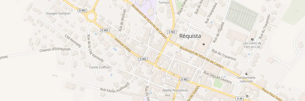 Plan du 23 Rue Depute Laurens à Réquista