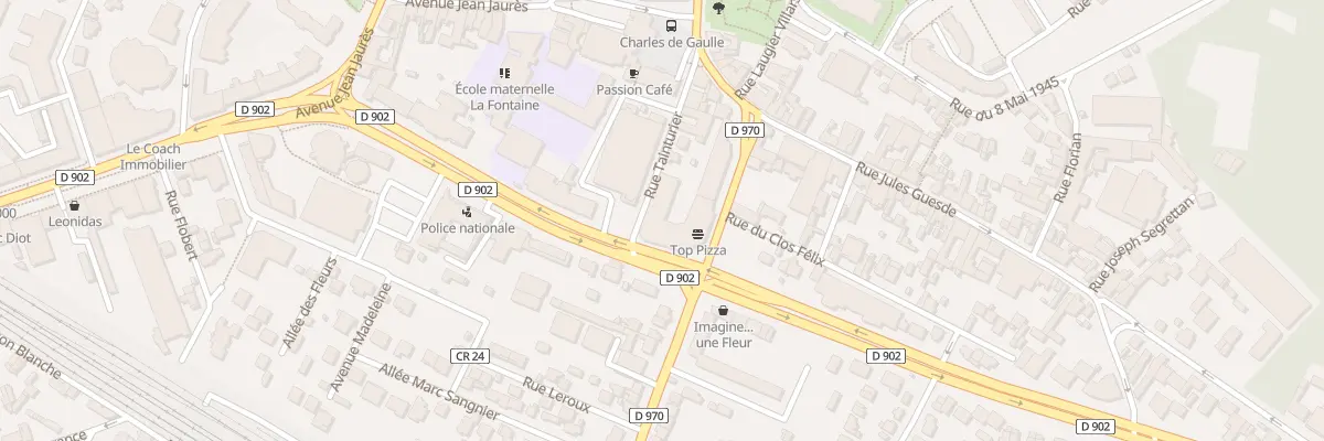 Plan du 10 Rue Aristide Briand à Gagny