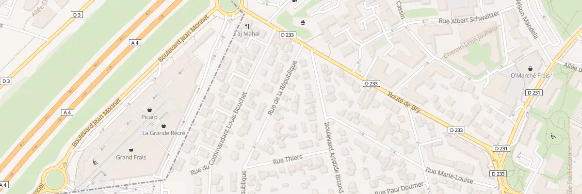 Plan du 36 Rue de la République à Villiers-sur-Marne