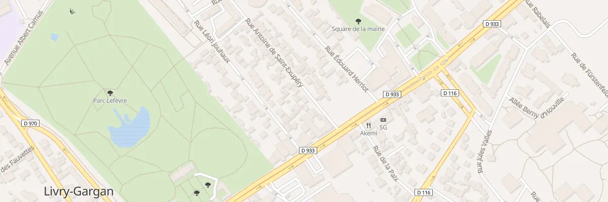 Plan du 11 Rue A de St Exupery à Livry-Gargan