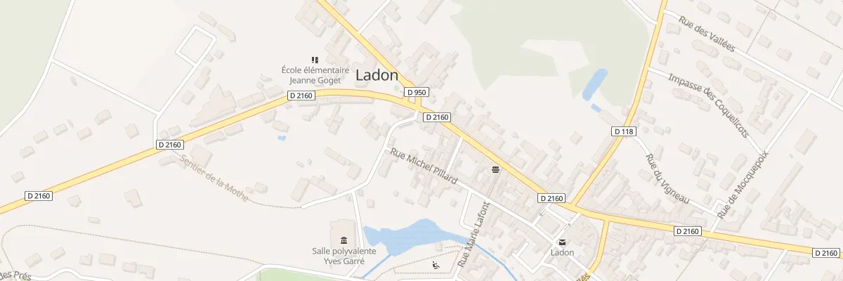 Plan du 11 Rue du Capitaine de Bussière à Ladon