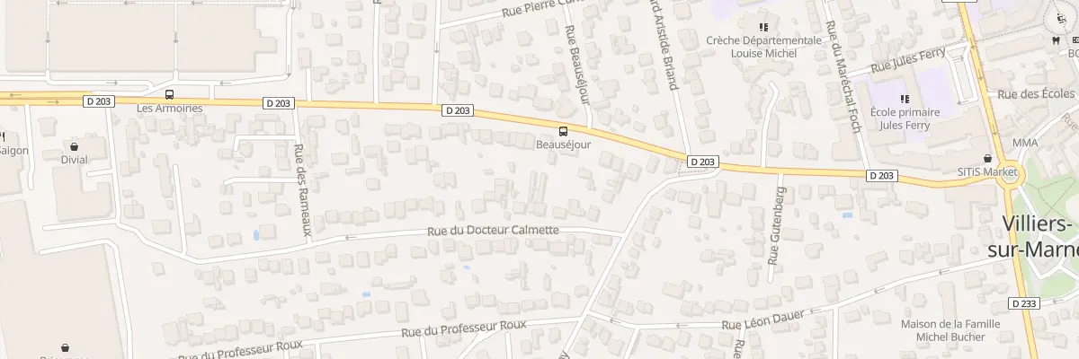 Plan du 100 Rue Jean Jaurès à Villiers-sur-Marne