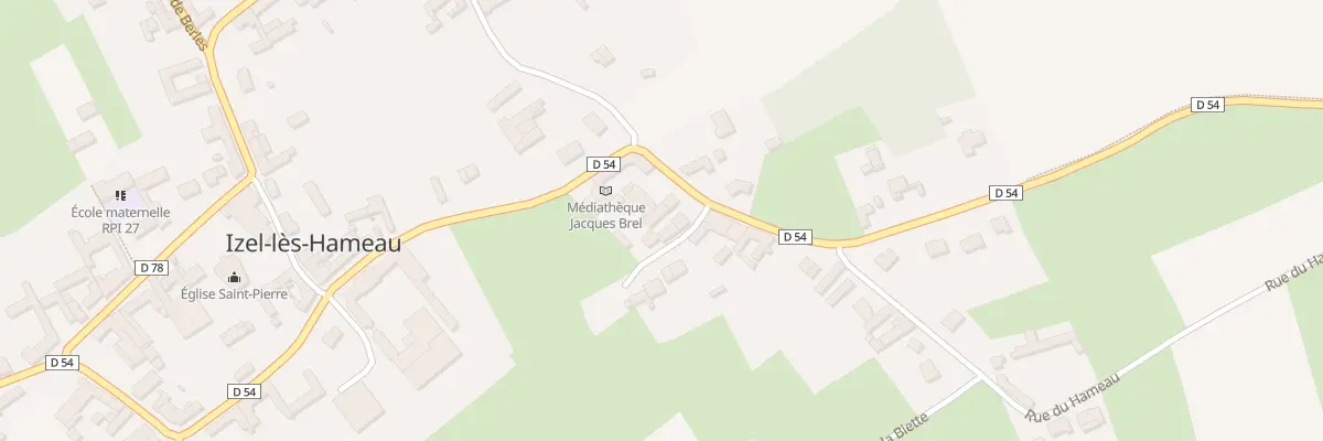 Plan du 4 Rue de la Canteraine à Izel-lès-Hameau