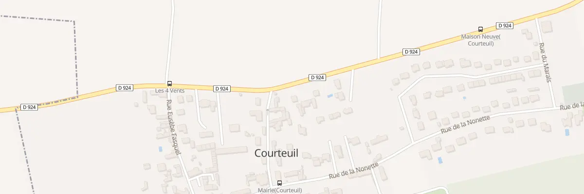 Plan du 12 Rte Nationale 134 à Courteuil