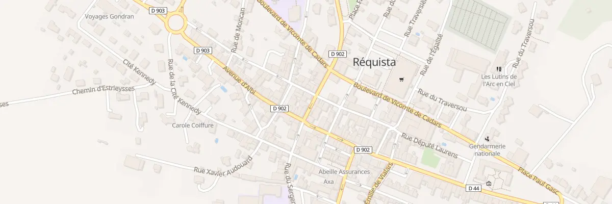 Plan du 5 Av de Rodez à Réquista