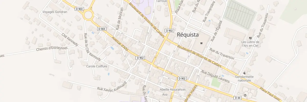 Plan du 7 Av de Rodez à Réquista