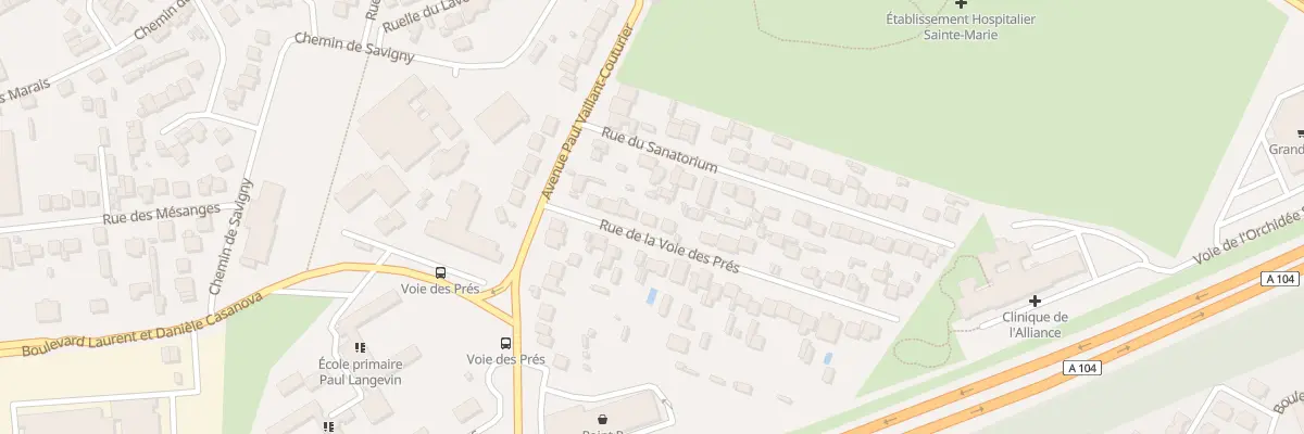 Plan du 9 Rue de la Voie des Prés à Villepinte