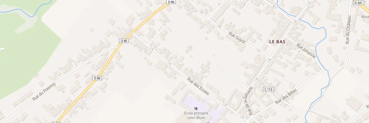 Plan du 29 Rue des Ecoles à Houdain