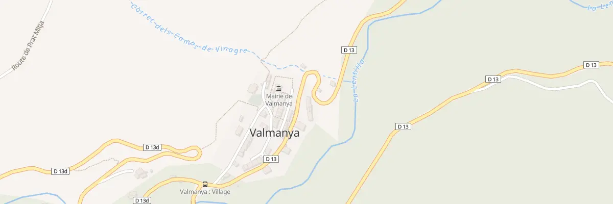 Plan du 1 Rte Départementale à Valmanya