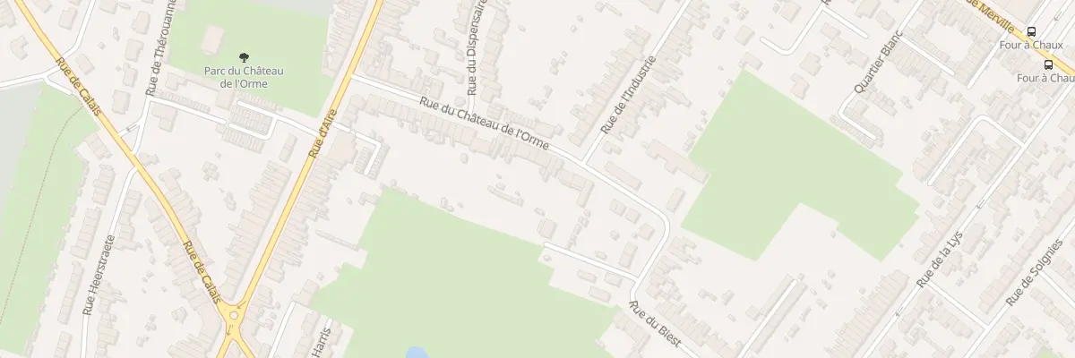 Plan du 46 Rue du Chateau de l’Orme à Hazebrouck