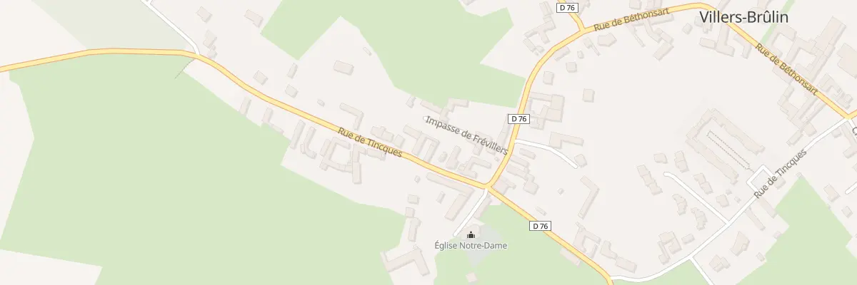 Plan du 550 Rue de Tincques à Villers-Brûlin