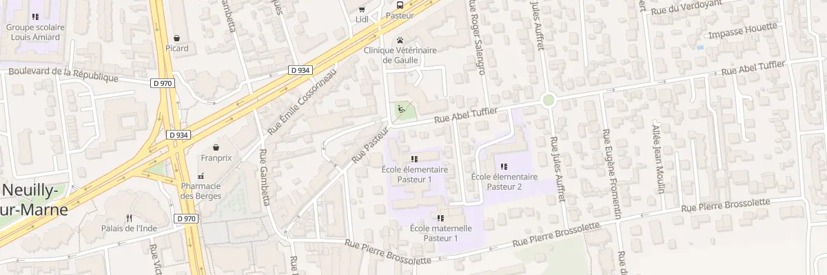 Plan du 8 Rue Abel Tuffier à Neuilly-sur-Marne
